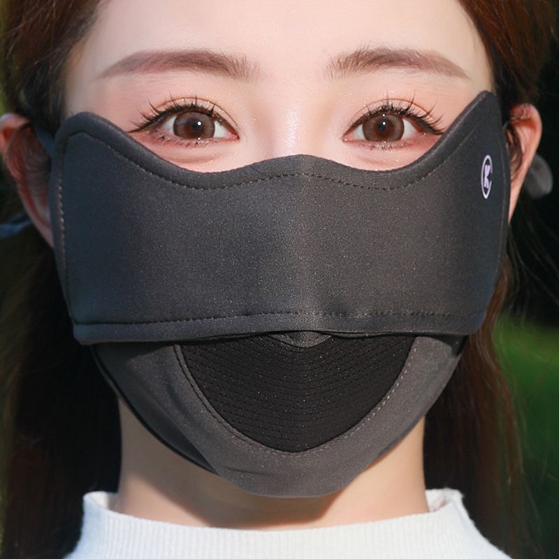 保暖口罩透气显脸小女冬季高颜值2025新款骑车防风防寒护脸面罩