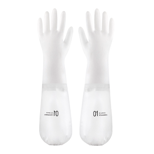 洗碗手套女防水长橡胶胶皮专用干活厨房家务清洁耐用洗衣衣服家用