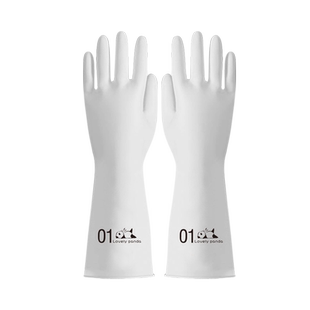 家务手套女干活搞卫生厨房洗碗防水胶皮加绒清洁耐用洗衣家用加长