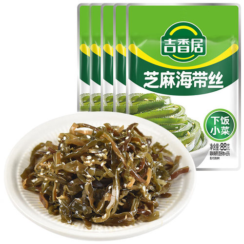 海带丝吉香居芝麻味即食四川泡菜