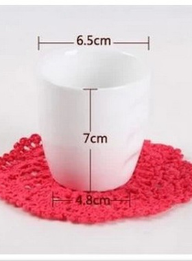 茶杯纯白色陶瓷杯子酒店摆台早茶楼杯子餐厅饭店杯子口杯餐饮茶杯