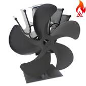 壁炉风扇反向发电高温差热能风扇户外野营取暖动力风扇冰钓小风扇