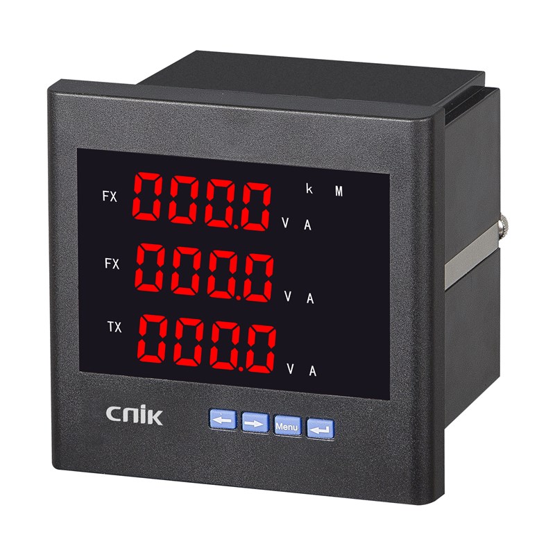 仪科cnik三相多功能电力仪表频率功率监测仪数显单相电流电压表
