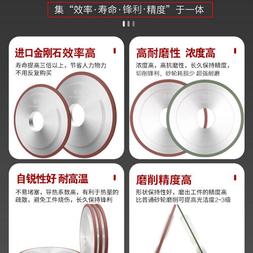 金刚石砂轮平行150加强超薄切槽开槽CBN/SDC砂轮硬质合金钨钢砂轮