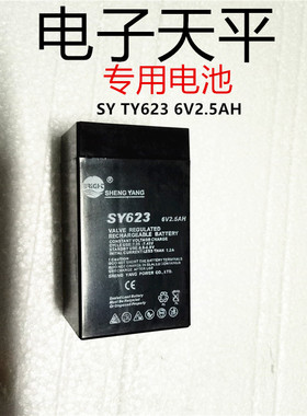 红钻电子秤电池6v2.3AH电子称天平电瓶SY623蓄电池充电浦春天平电