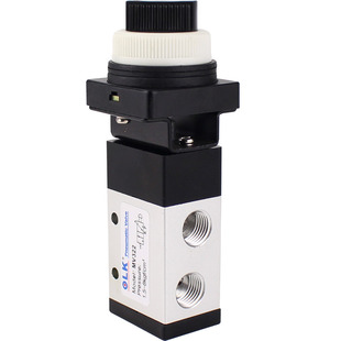 旋钮式MV322型机械阀按钮式气动开关滚轮式一进一出杠杆手动气阀