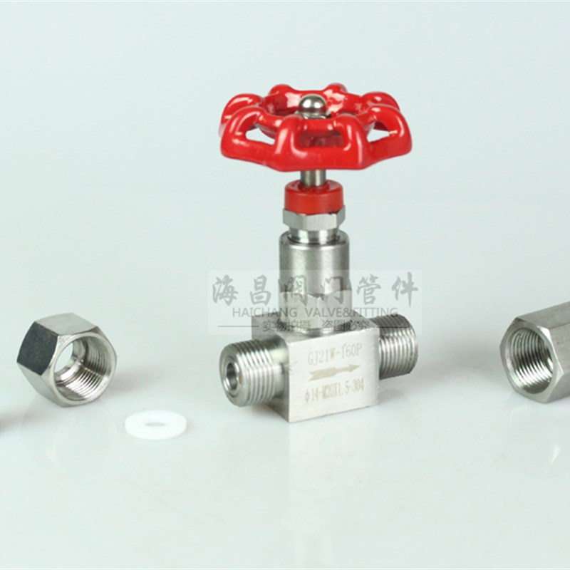 不锈钢GJ21-160P焊接活接内螺纹压力表针型阀截止阀M20*1.5/14MM