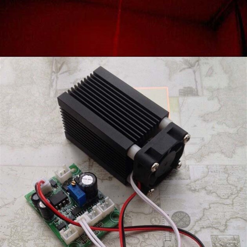 635nm/638nm 500mw高功率红光  橙红激光器 12V工业激光带TTL调制