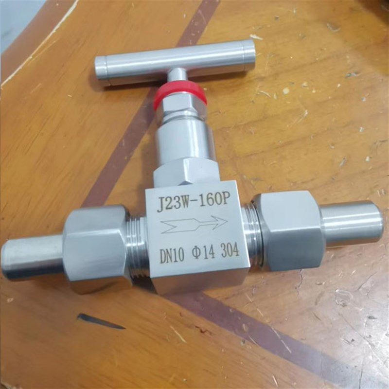 压力表焊接截止阀 j23w一160p针型阀 表前阀 耐温 不锈钢仪表阀