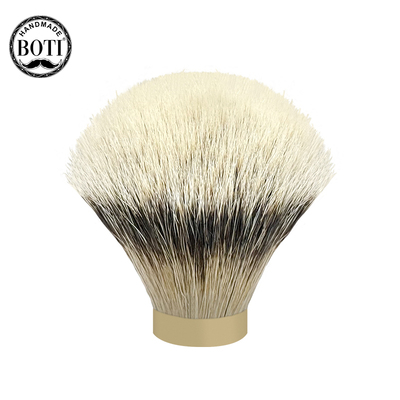 BOTI泊蒂super高山白特路头路高尺獾毛新品极密hm银尖剃须毛结