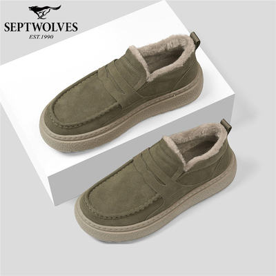 七匹狼加绒加厚休闲鞋保暖棉鞋