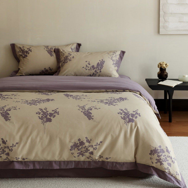 花时间生活中古风撞色全棉磨毛四件套法式花卉秋冬纯棉床单床品,床上用品,床品套件/四件套/多件套,淘宝优惠券,粉丝福利购,淘宝优惠卷