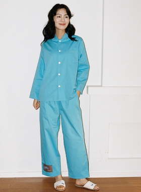 花时间生活原创春夏新款清新水洗纯棉家居服柔软亲肤全棉睡衣女款