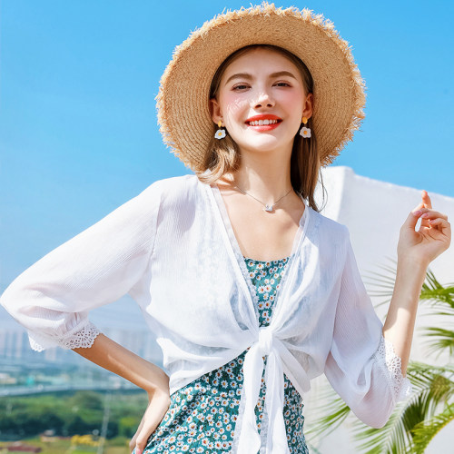 雪纺开衫女夏季薄款外搭披肩上衣