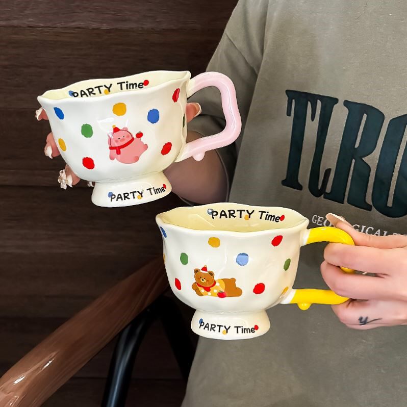 马克杯子陶瓷杯奶呼呼水杯咖啡杯家用可爱女生日礼物开学送女朋友