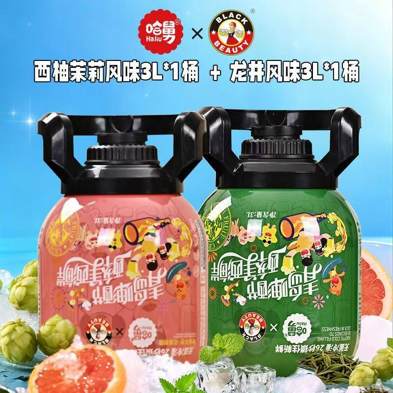 黑美人哈舅精酿啤酒3L*2大桶ipa啤整箱批发罐装德国工艺原料啤酒