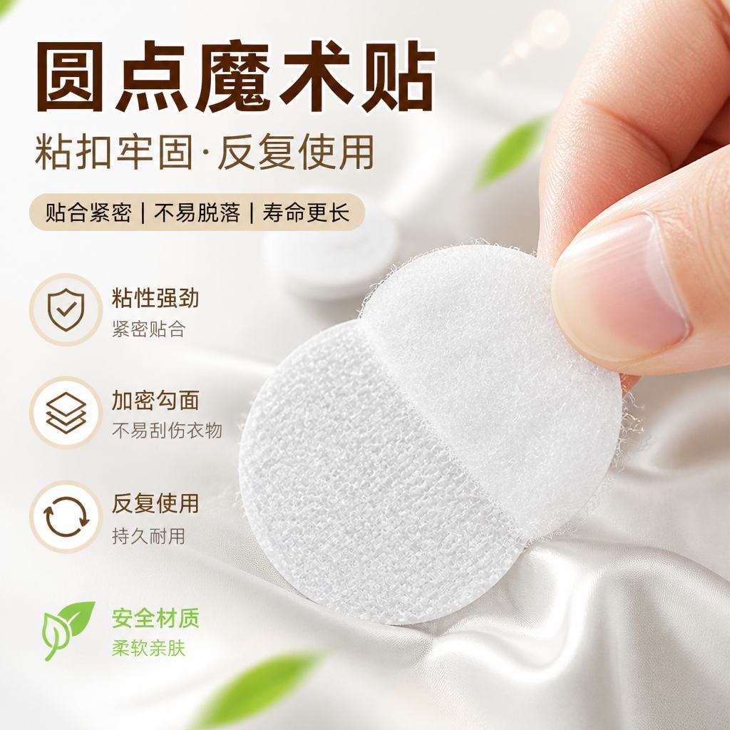防走光隐形自粘魔术贴
