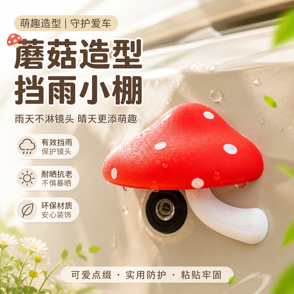 汽车摄像头蘑菇防雨镜头盖
