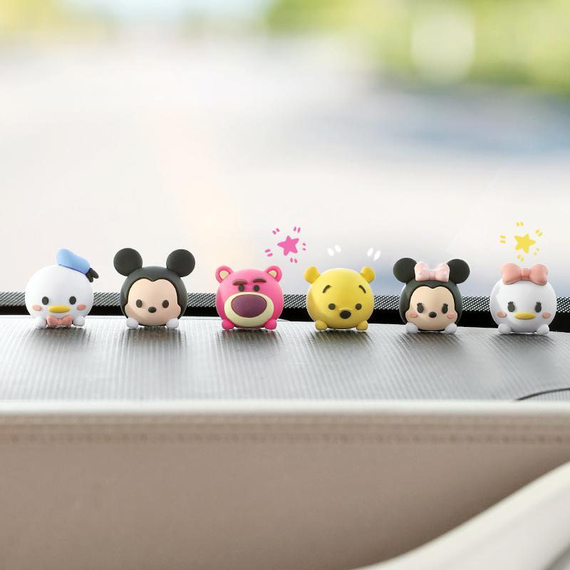 草莓熊汽车内饰摆件车载卡通网红小公仔可爱中控台屏幕车内装饰品