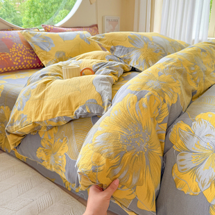 A类母婴纯棉被套单件加厚全棉单人被罩150×200双人180×220四季