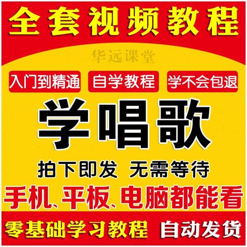 唱歌视频教程零基础自学全套学唱歌技巧流行唱法K歌麦霸教学课程