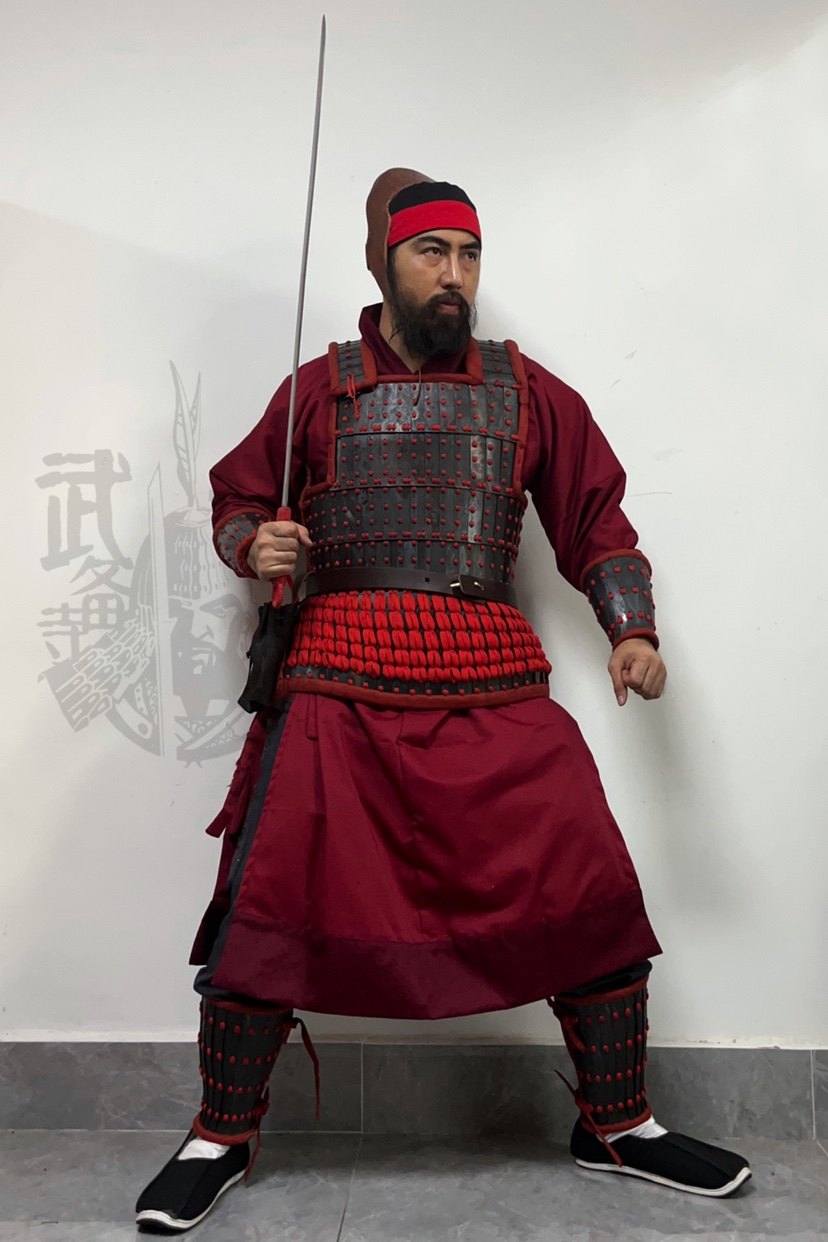 武备寺之三国士卒汉甲 三国东汉末年汉甲 三国小兵盔甲 汉代甲胄