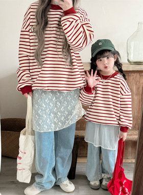 【小榴莲专属】【顾奈】QZ789冬季加绒条纹小熊卫衣