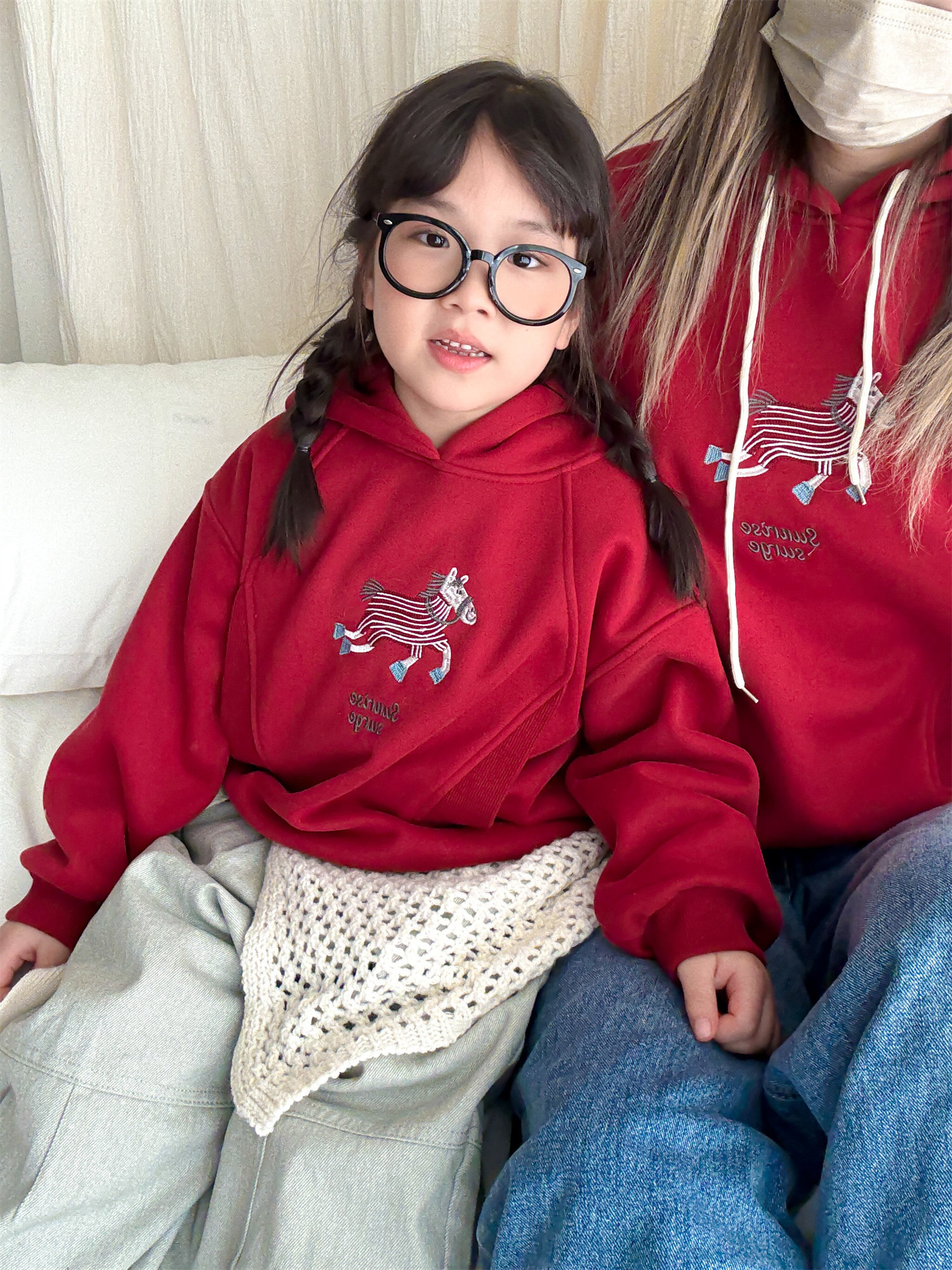 【诗颖专属】【顾奈】QZ801马年新款加绒连帽卫衣,童装/婴儿装/亲子装,亲子装/亲子时装,淘宝优惠券,粉丝福利购,淘宝优惠卷