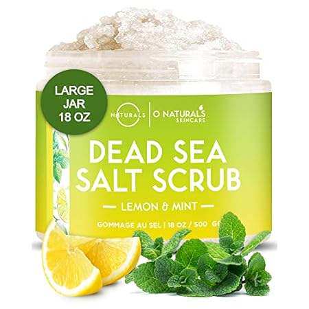 o naturals exfoliating lemon oil dead sea salt deep-clean