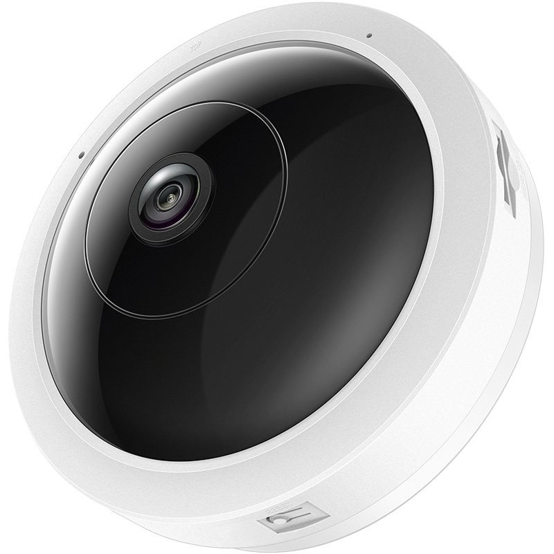 普联TP-LINK TL-IPC55AE 吸顶式500万全景鱼眼无线POE网络摄像机
