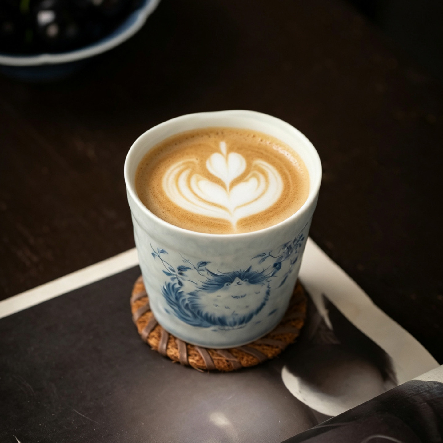 复古猫咪陶瓷手冲猪口咖啡杯