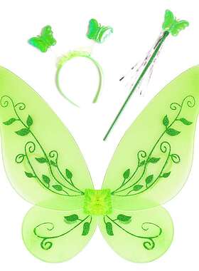 tinker bell欧美跨境女童公主裙配饰跨境外贸儿童小精灵饰品组合