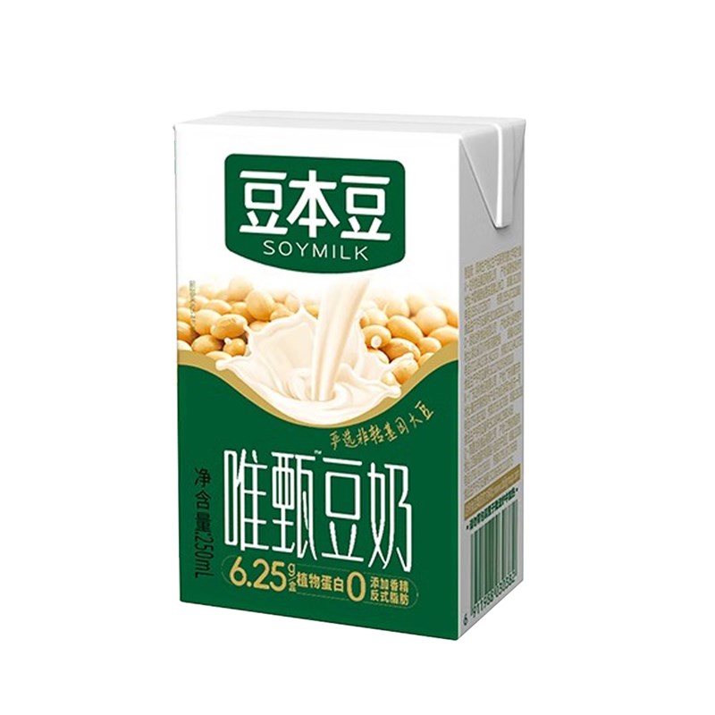 豆本豆豆奶250mlm*6盒唯甄原味红枣谷物坚果学生早餐奶植物蛋白奶