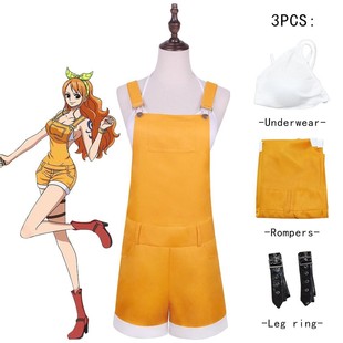 海贼王新剧场版 演出服现货 cos服娜美背带裤 万圣节cosplay动漫服装