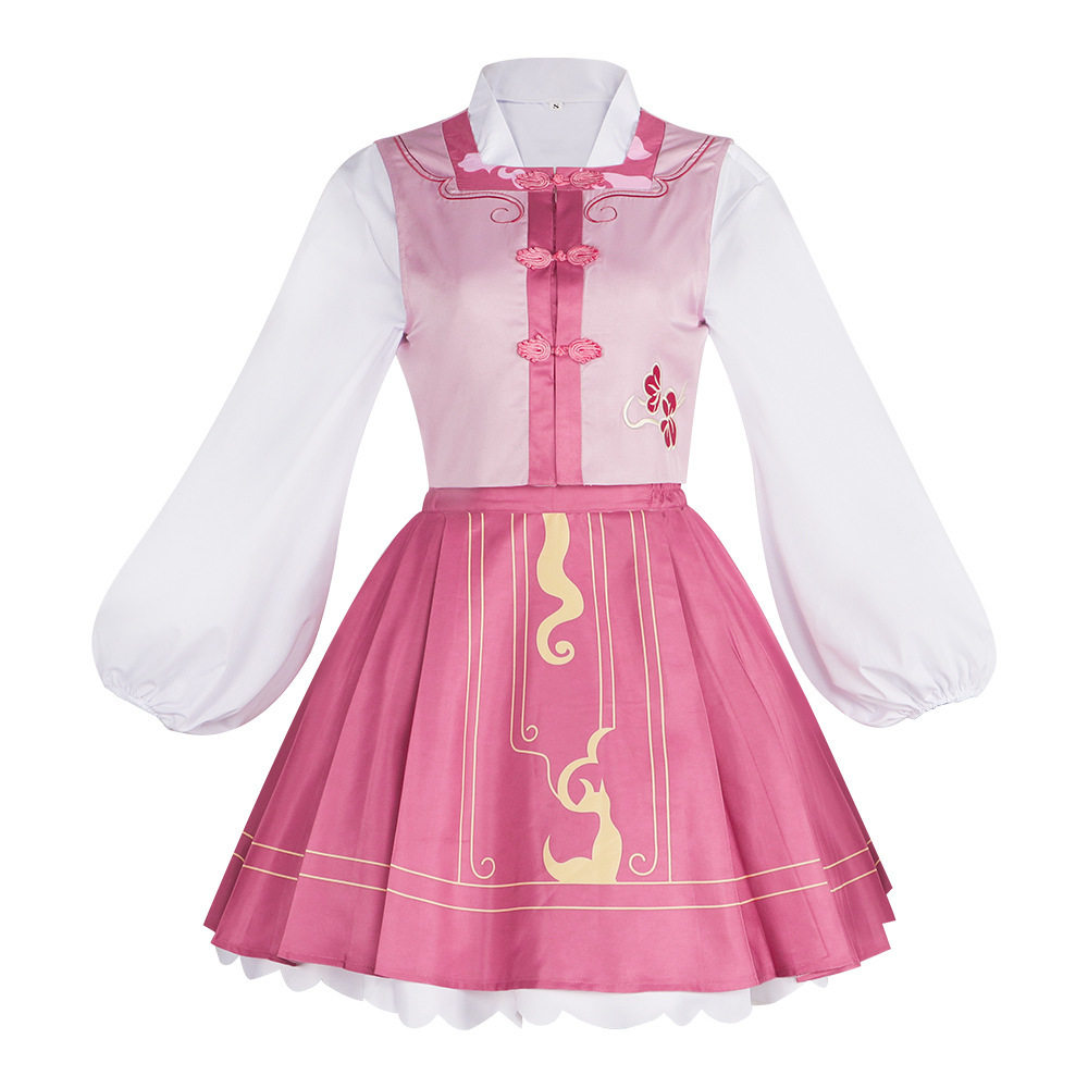 狐妖小红娘cos服涂山蓉蓉红红粉色洛丽塔JK裙cosplay万圣节表演服