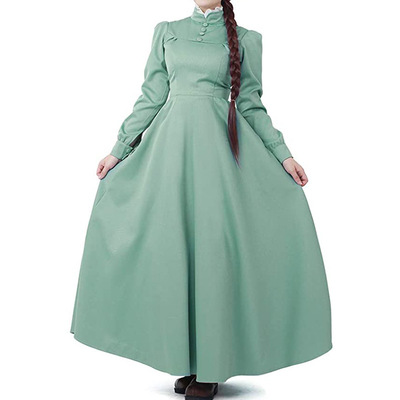 哈尔的移动城堡苏菲cos服 苏菲连衣长裙cosplay服装现货 工厂