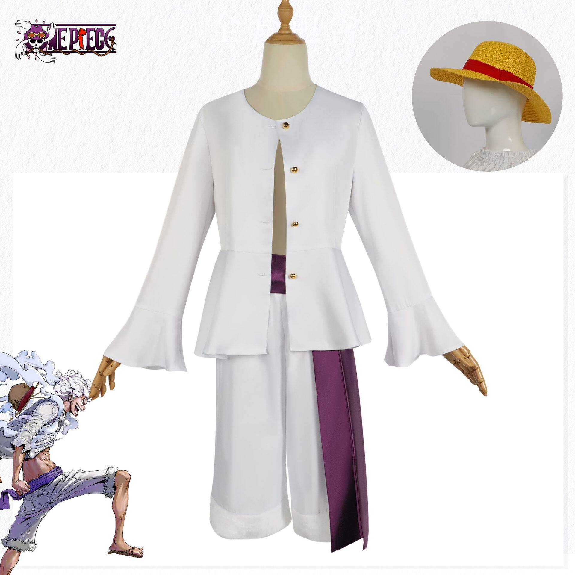 海贼王航海王 路飞cos服太阳神尼卡和之国篇觉醒cosplay动漫服装