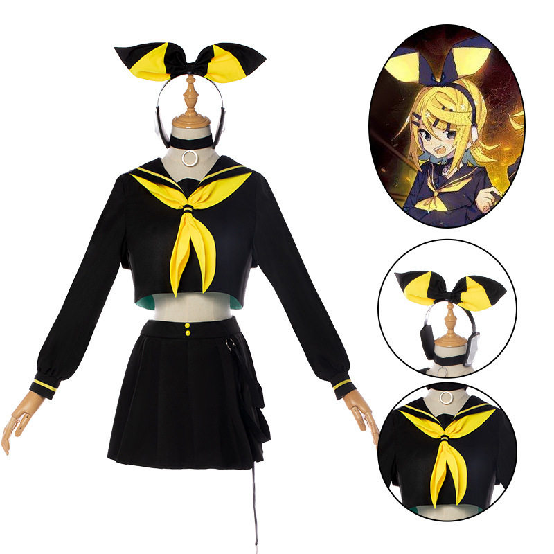 点雅COS镜音双子vocaloid/V家coscos劣等上等常服cosplay服装男女
