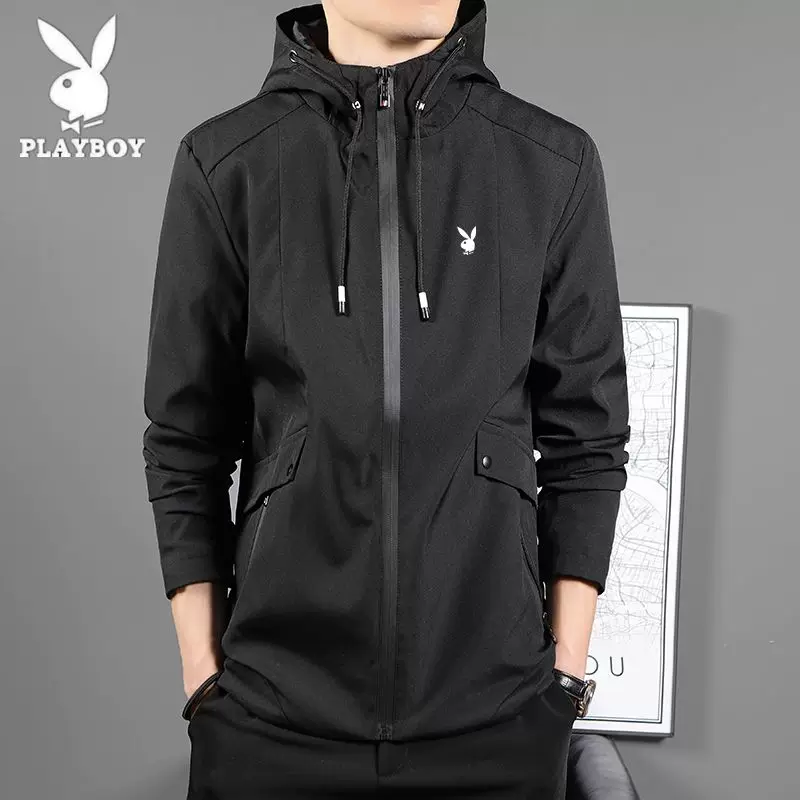 Playboy, весенняя куртка, тонкая толстовка, плюс размер, корейский стиль