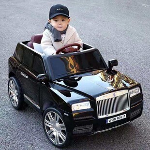 儿童电动车 四轮可坐人遥控越野车大承重童车劳斯莱斯库里南