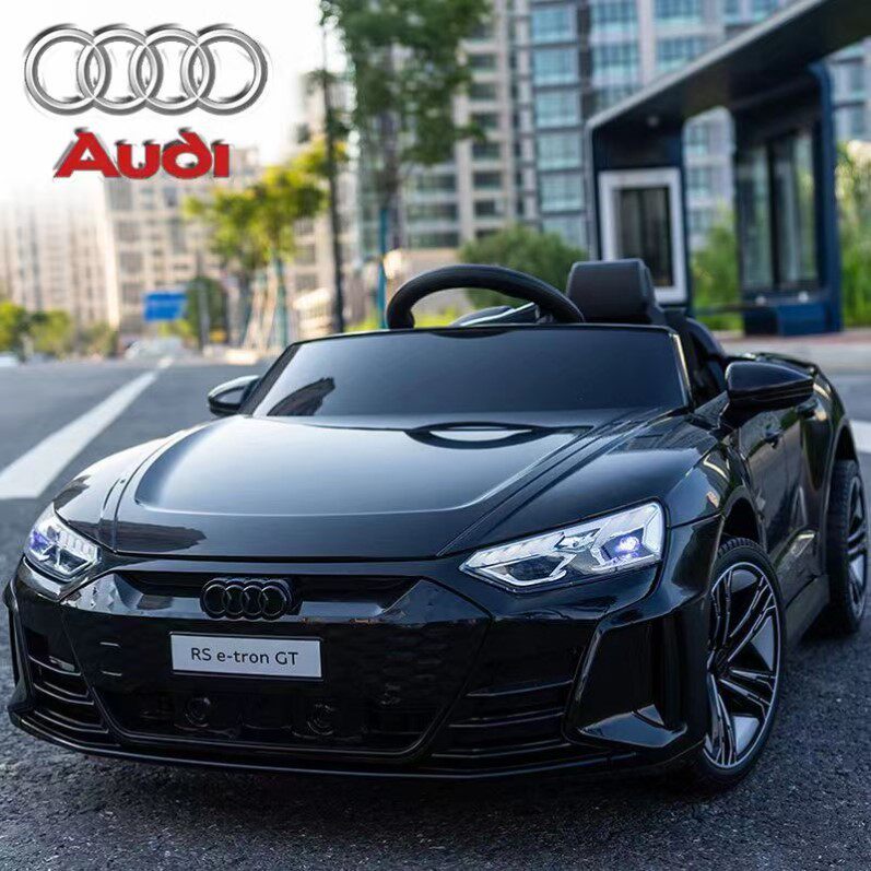 奥迪婴儿童电动汽车四轮宝宝遥控玩具车男女宝宝车可坐人小孩童车