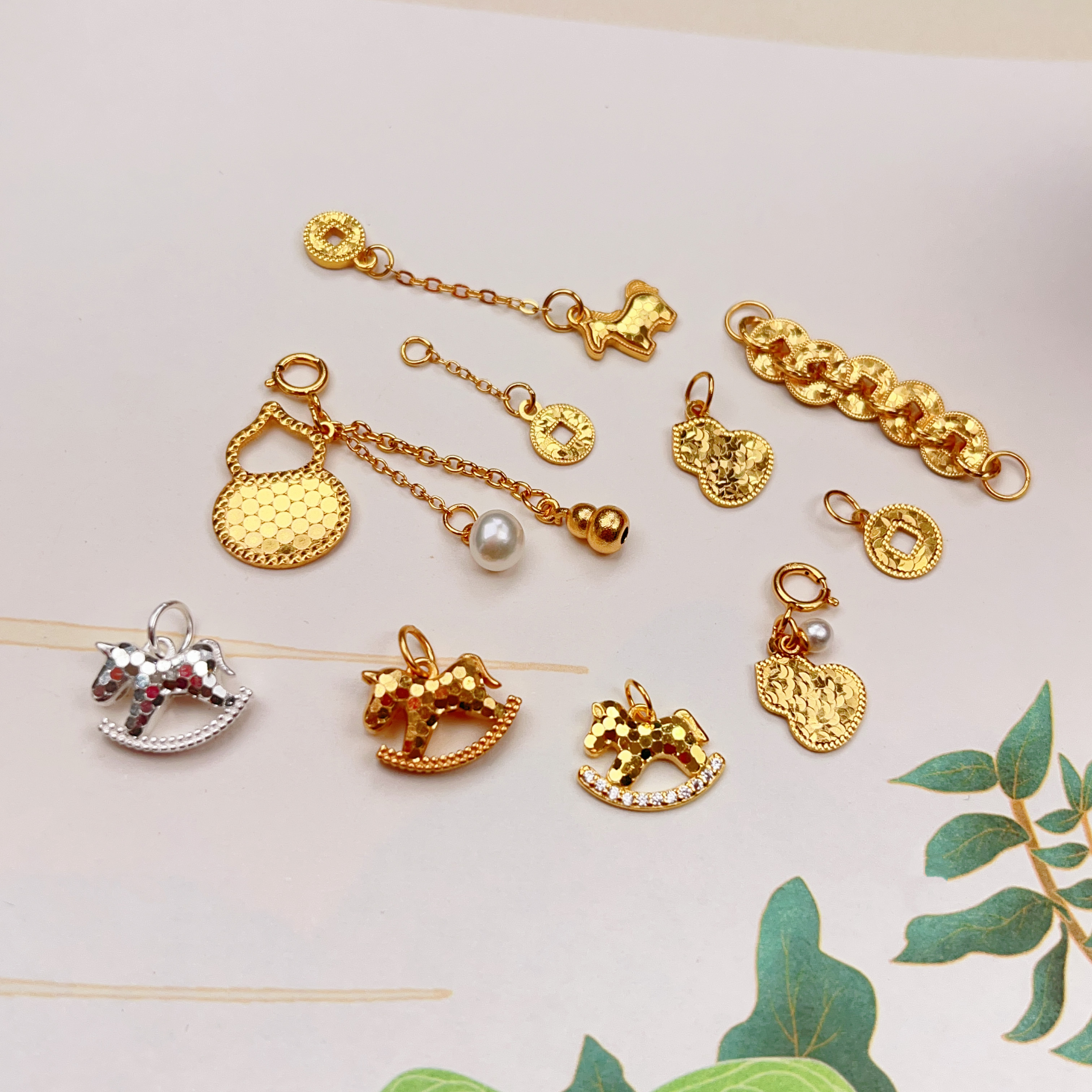 s925银镀金碎冰冰小马葫芦钱币手工手链饰品diy半成品配件,饰品/流行首饰/时尚饰品新,其他DIY饰品配件,淘宝优惠券,粉丝福利购,淘宝优惠卷