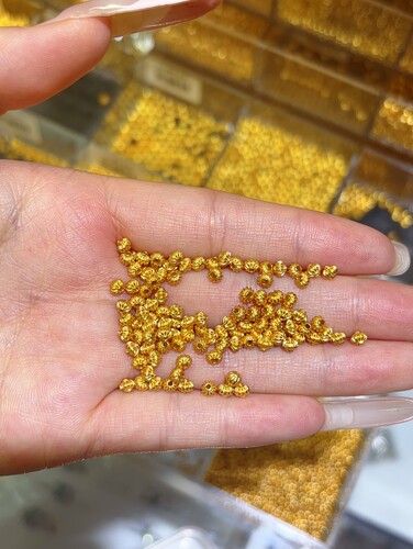 3.4mm南瓜扁珠1g（一克大约7个）
