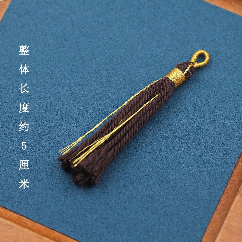 原创纯手工流苏穗子棉线配饰diy手工半成品项链书签扇坠古风搭配