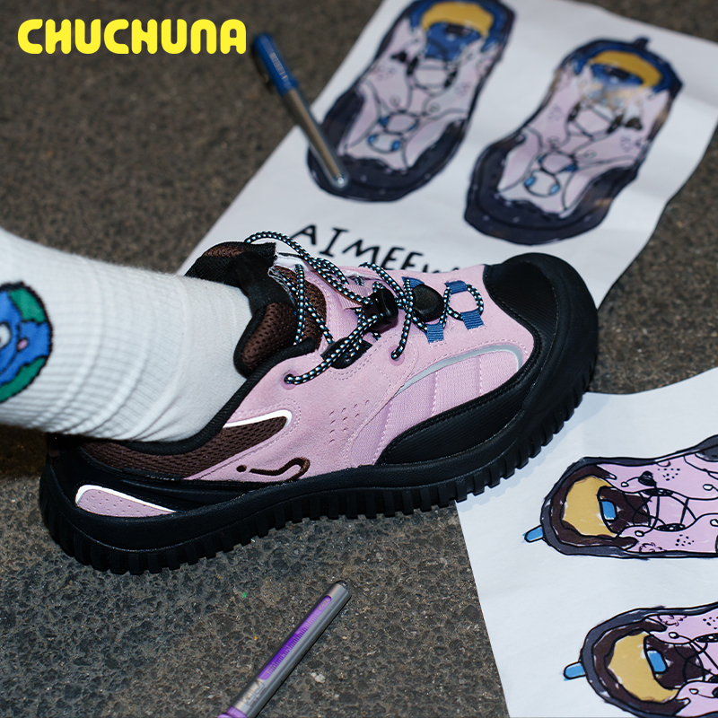 CHUCHUNA&AIMEEWQ2025秋冬联名防滑户外鞋亲子大码徒步鞋