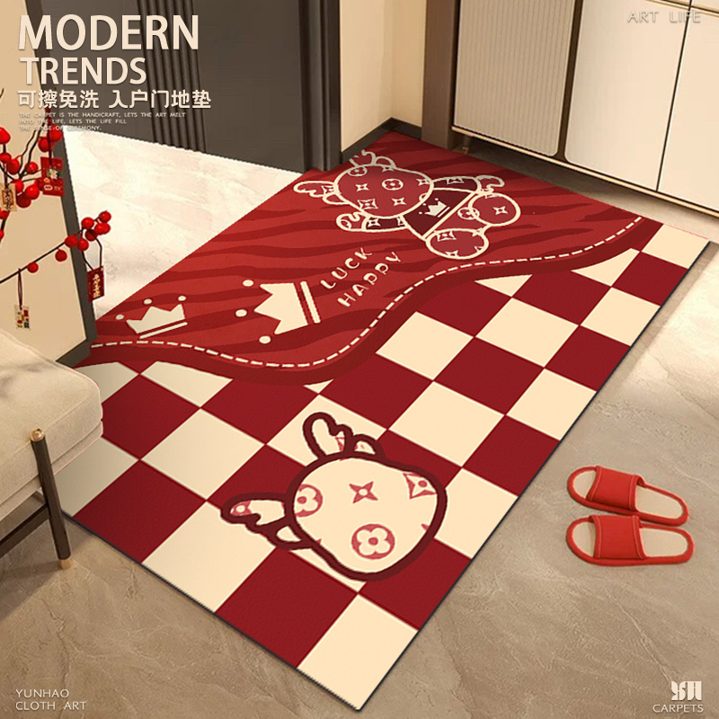 免打理可擦免洗可裁剪入户门地垫