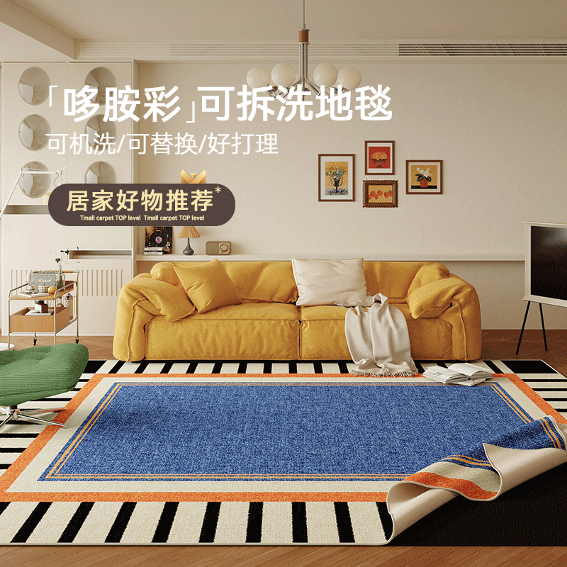 多巴胺可拆洗好打理客厅地毯地垫