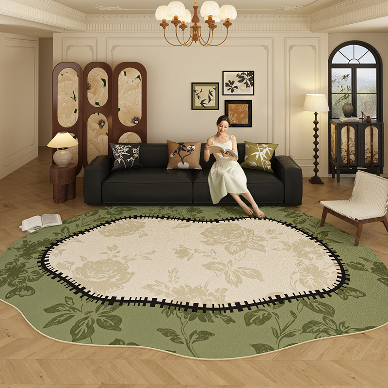 法式客厅地毯防水抗污好打理