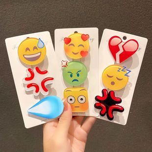 2025生气发夹表情包流汗搞笑女水滴同款可爱恶搞无语发饰刘海夹in