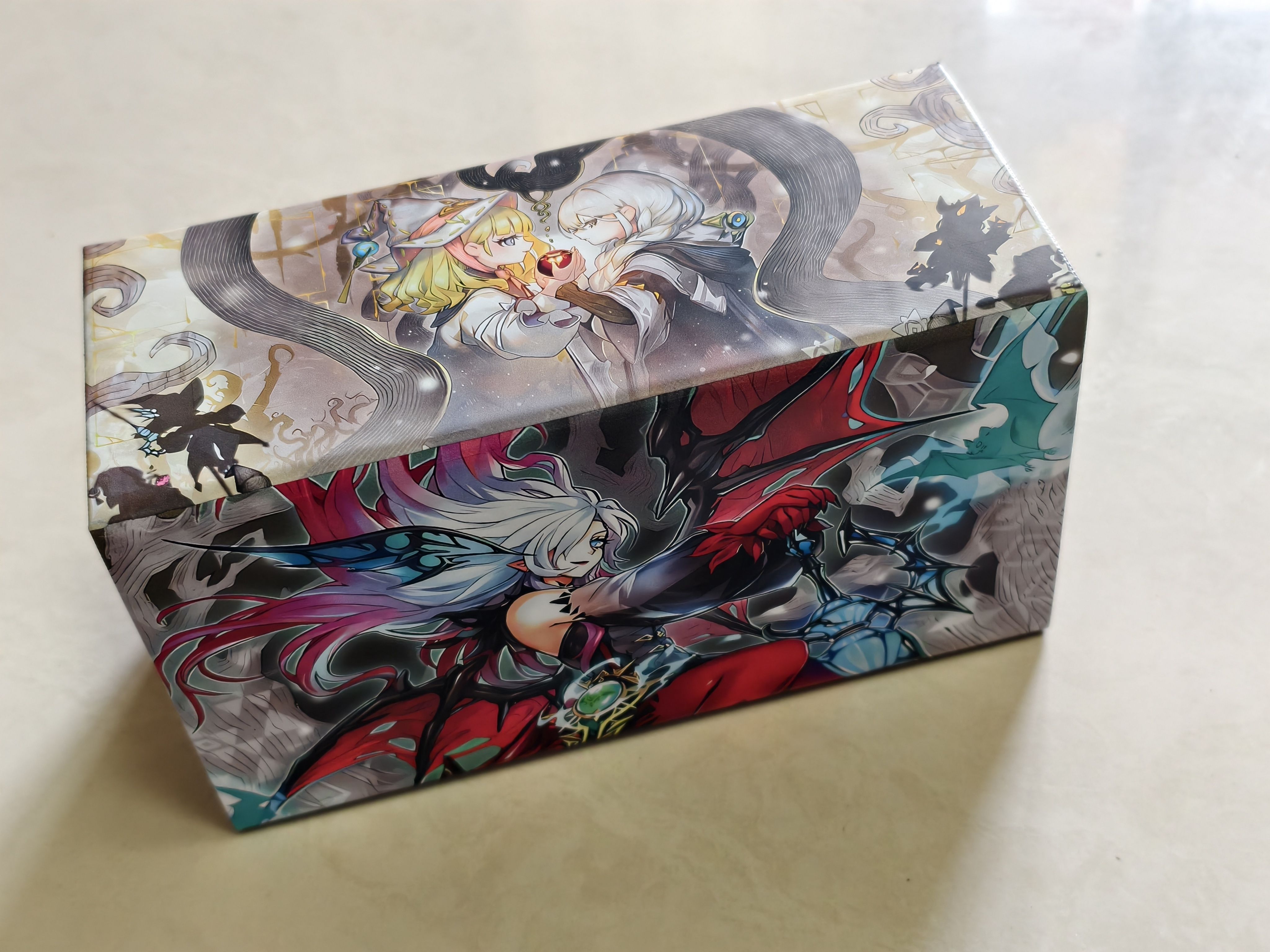 Tpcg卡盒 收纳盒 宝可梦卡盒 游戏王卡盒DIY 开窗卡盒 双开窗大盒